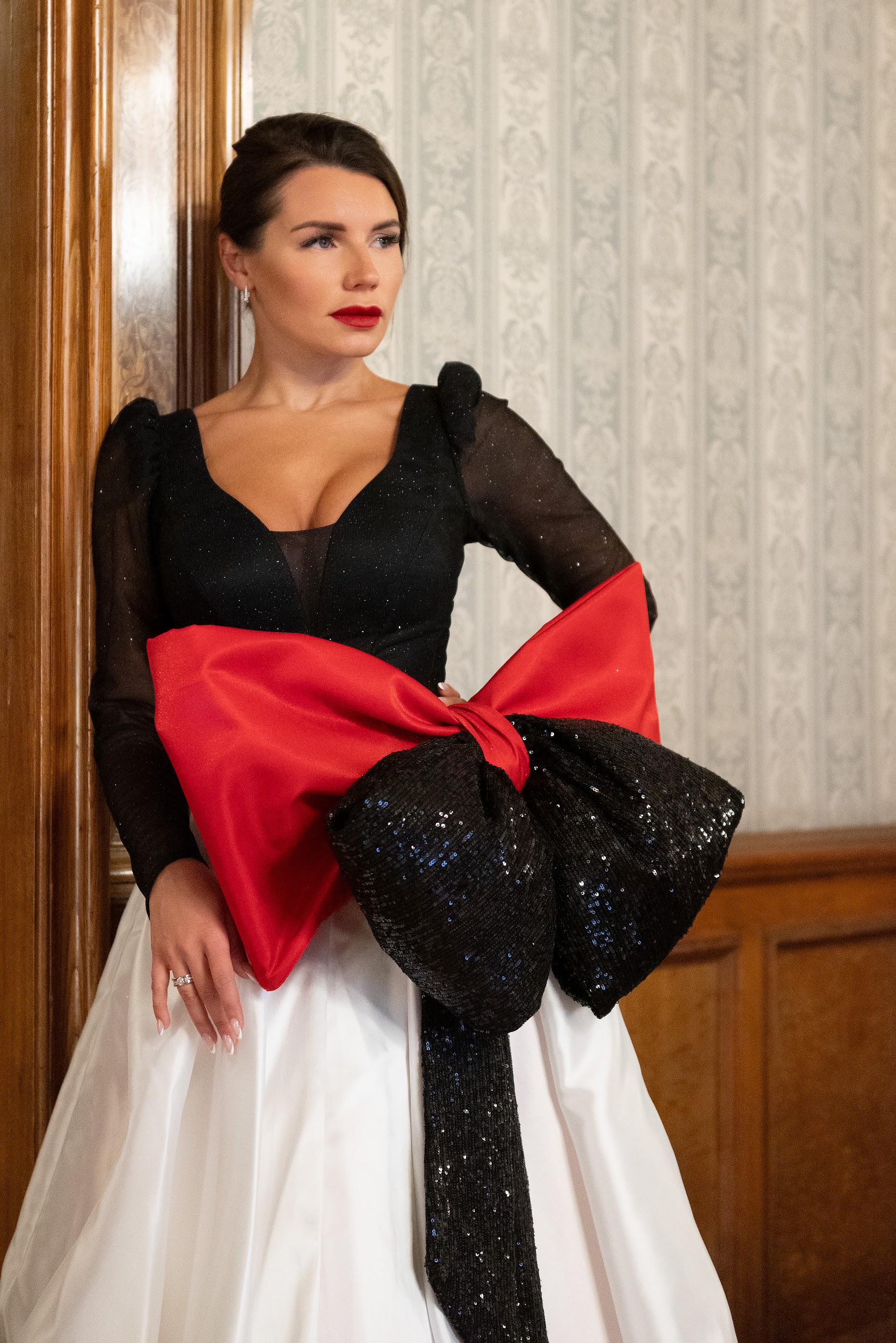 black white red prom dress Black and Wine Red Strapless A Line Glitter Party Dress, Tulle Black a