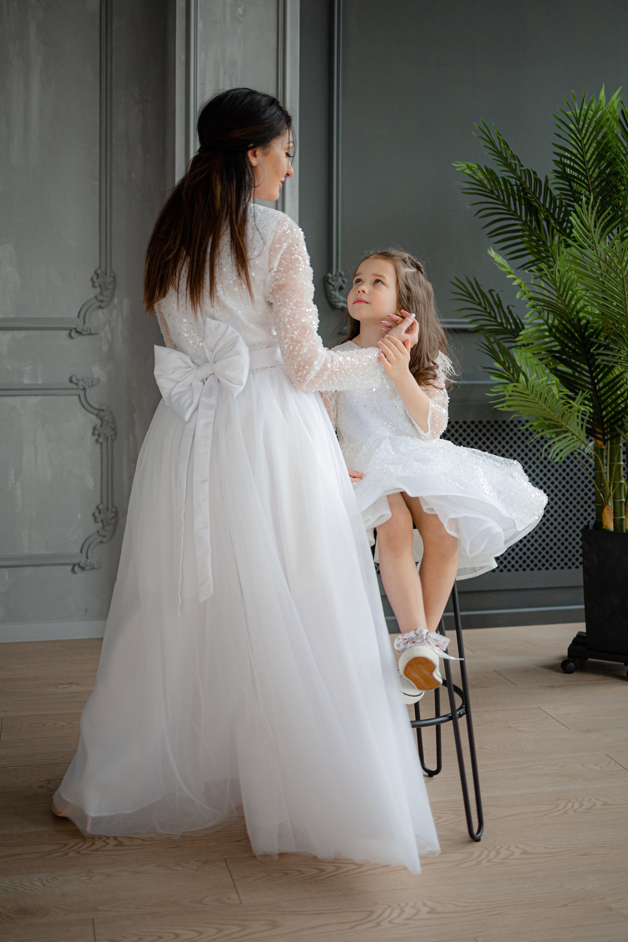white christmas dresses Christening Baptism White Gown Harlow main image 0