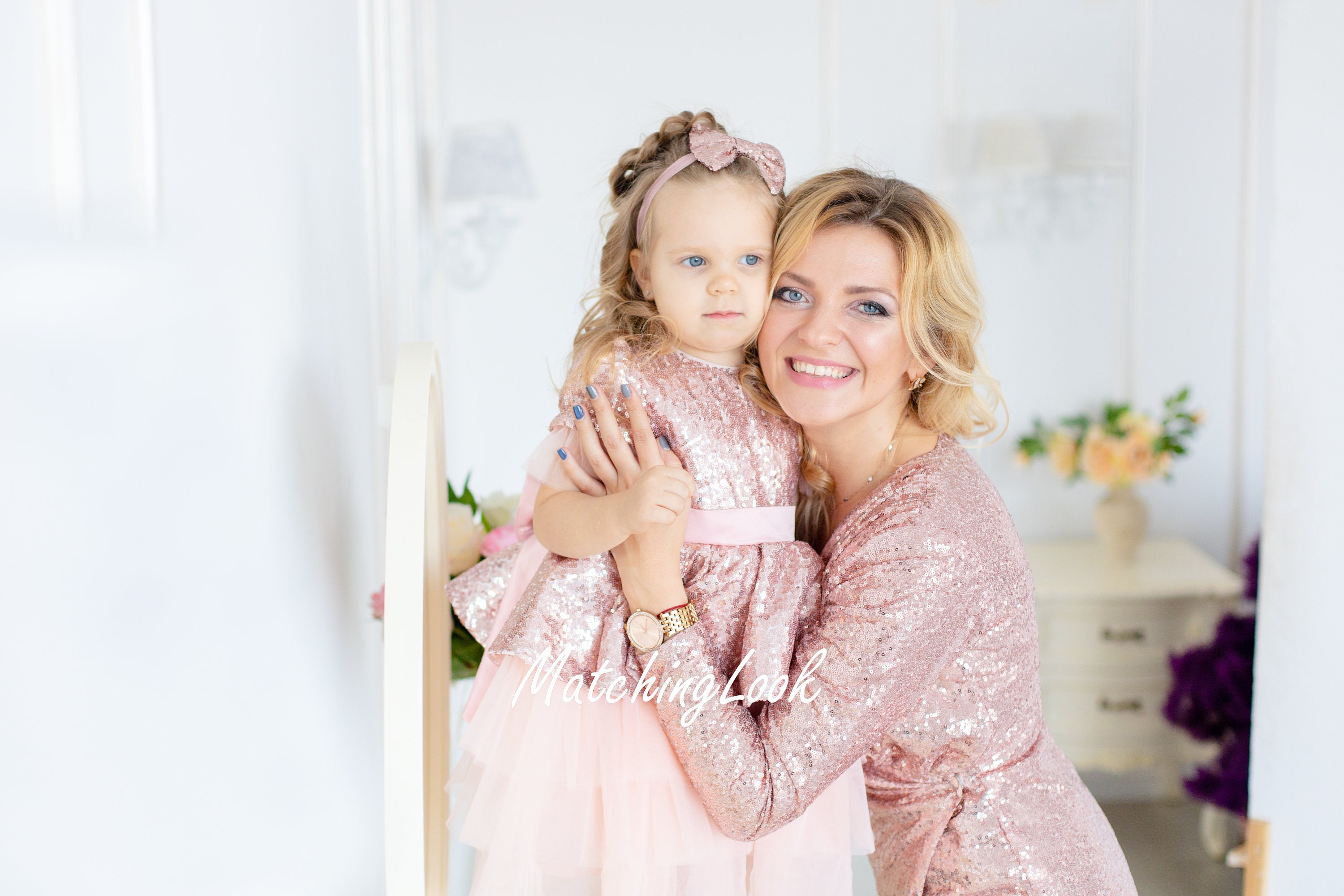 green emerald velvet dress Oyemwen Mother and Daughter Orchid Dress Set