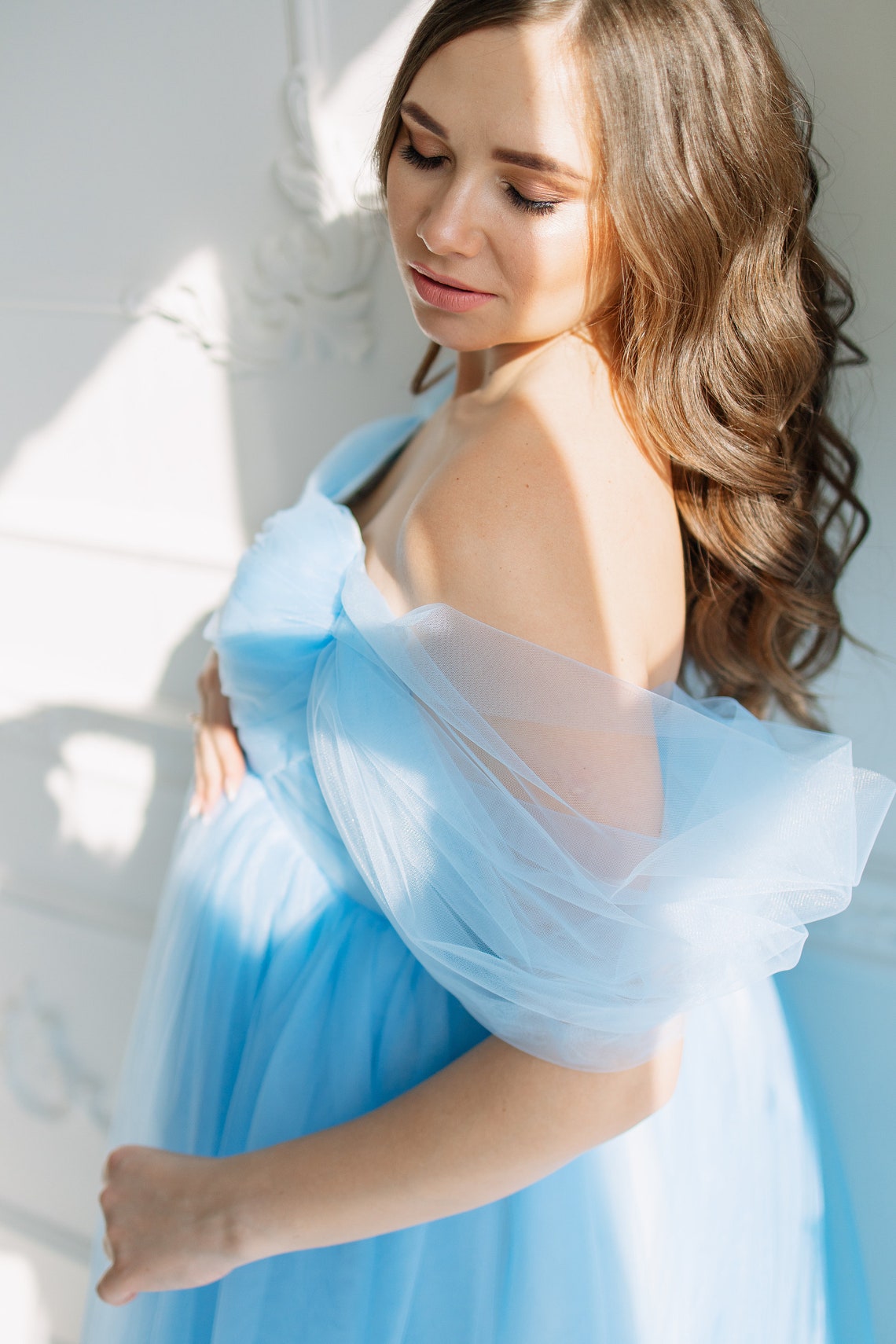 Robe de tulle de maternité robe de maternité bleue de bébé Etsy France