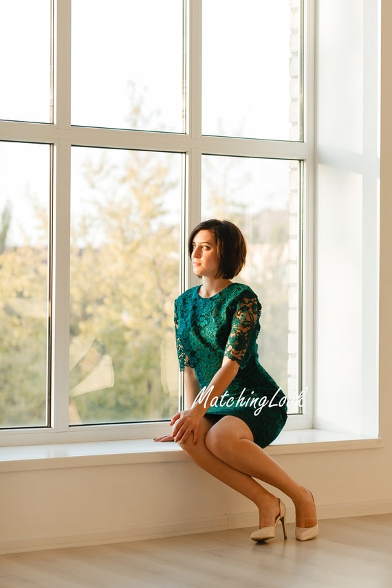 emerald green mother of the groom dress Pastel Peach Sanibel Empire Waist Casual Dress