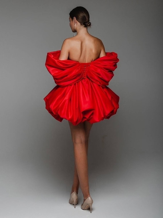 Abito rosso shop corto