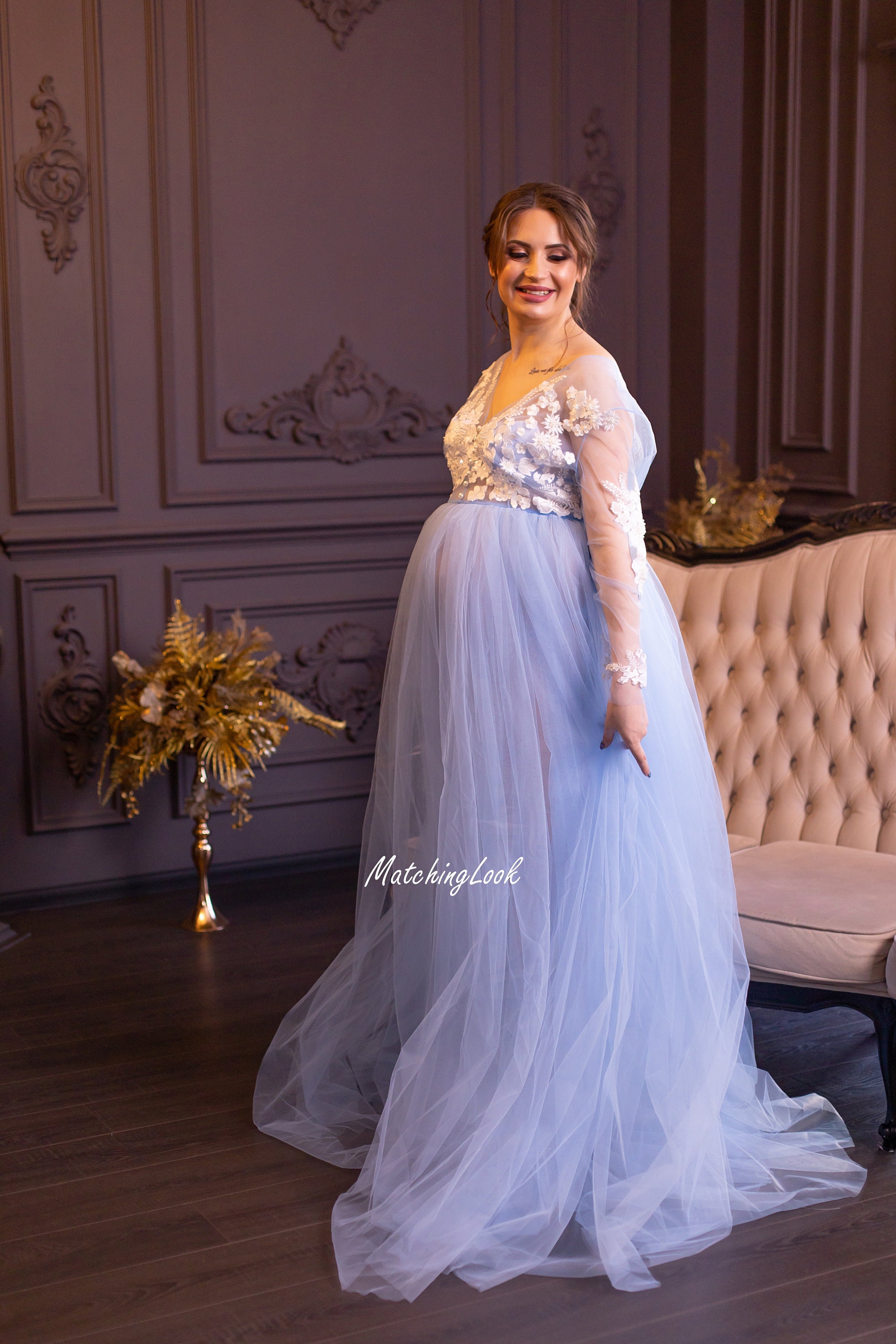 dress stores in moa – 3MONGKIS Size:Regular Mint green long party atf-kg-05.16.25