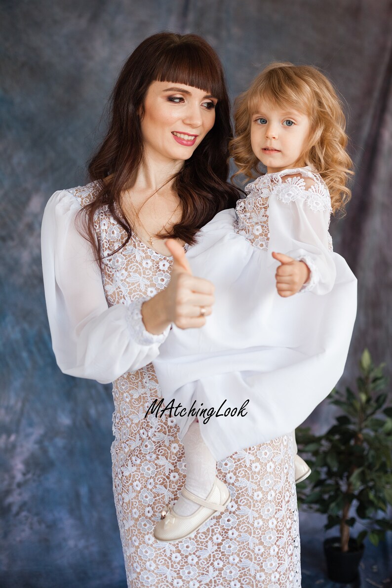 Baptism Mommy and Me Outfits Mother Daughter Matching - Etsy