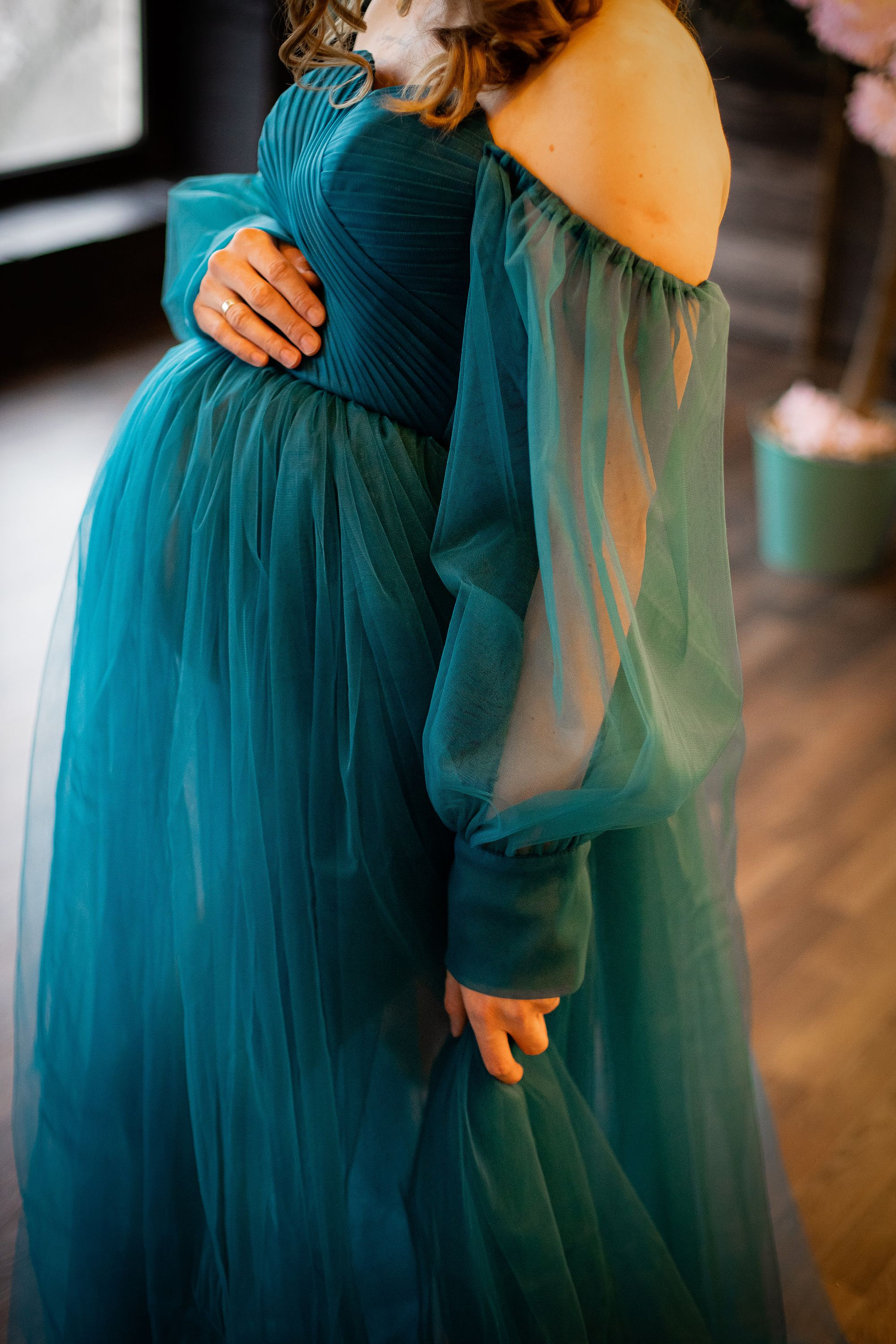 Near Me Rent Maternity Gown For Photoshoot Tulle Maternity Photoshoot  Dress, Pregnancy Gown, Boudoir Dressing Gown, Teal Maternity Photoshoot  Dress,Off Shoulder Maternity Wedding Gown Custom