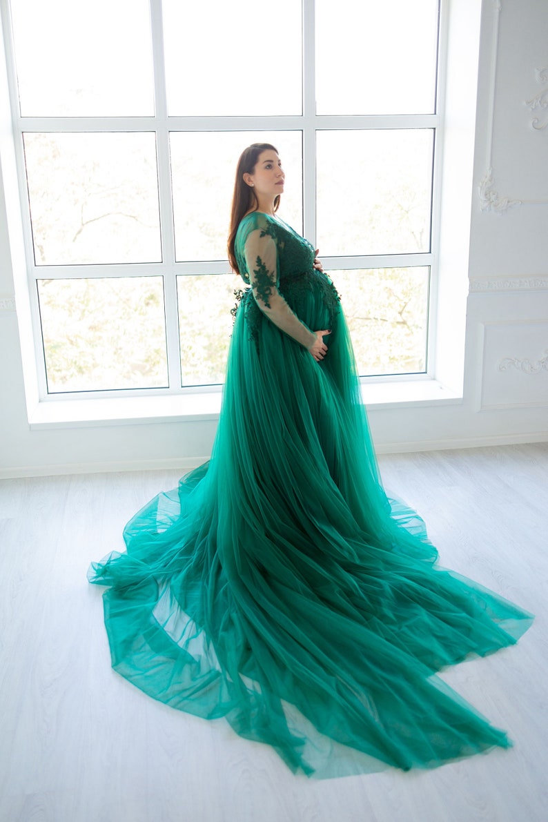 gown in silver colour