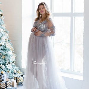 Maternity Dress for Photo Shoot, Maternity Wedding Dress Bride ...