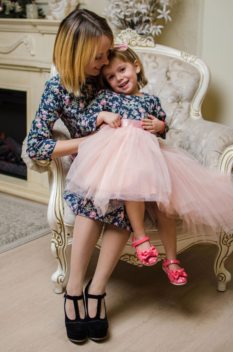 Mother Daughter Matching Dresses, Mommy And Me Spring Dress, Matching Mom And Baby Dress, Spring Photoshoot, Wedding Guest Dress, Formal image 5