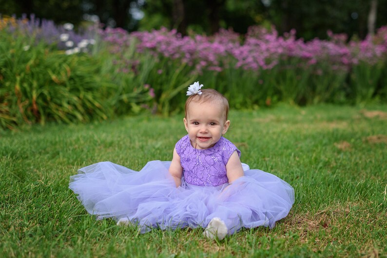 1st Birthday Girl Outfit, Flower Girl Dress, Baby Flower Girl Dress, Baby Tutu Dress, Baby Dress Lace, Girls Lace Dress, Princess Dress image 3