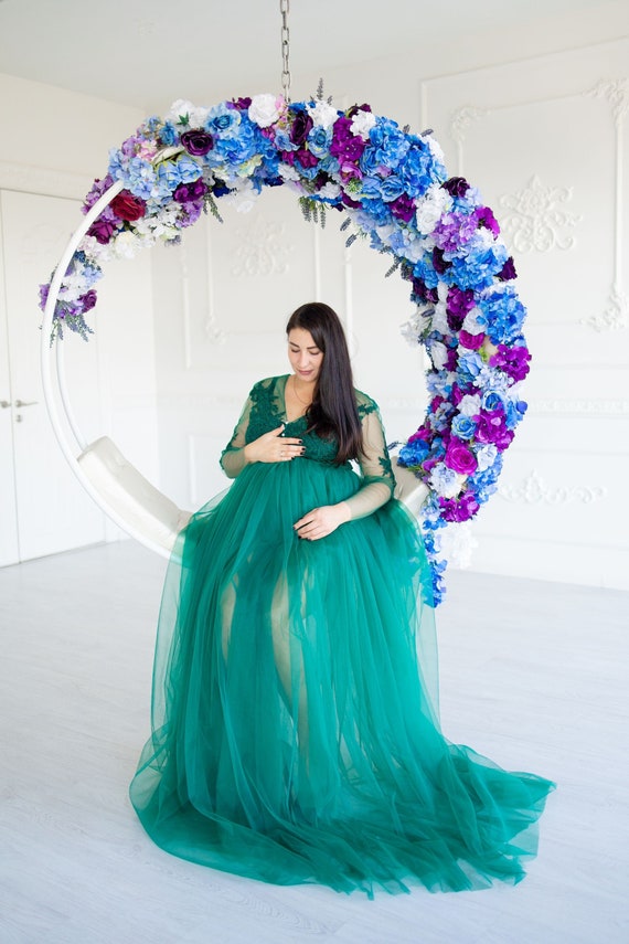 yuja wang green dress The Softest Rib Turtleneck Dress