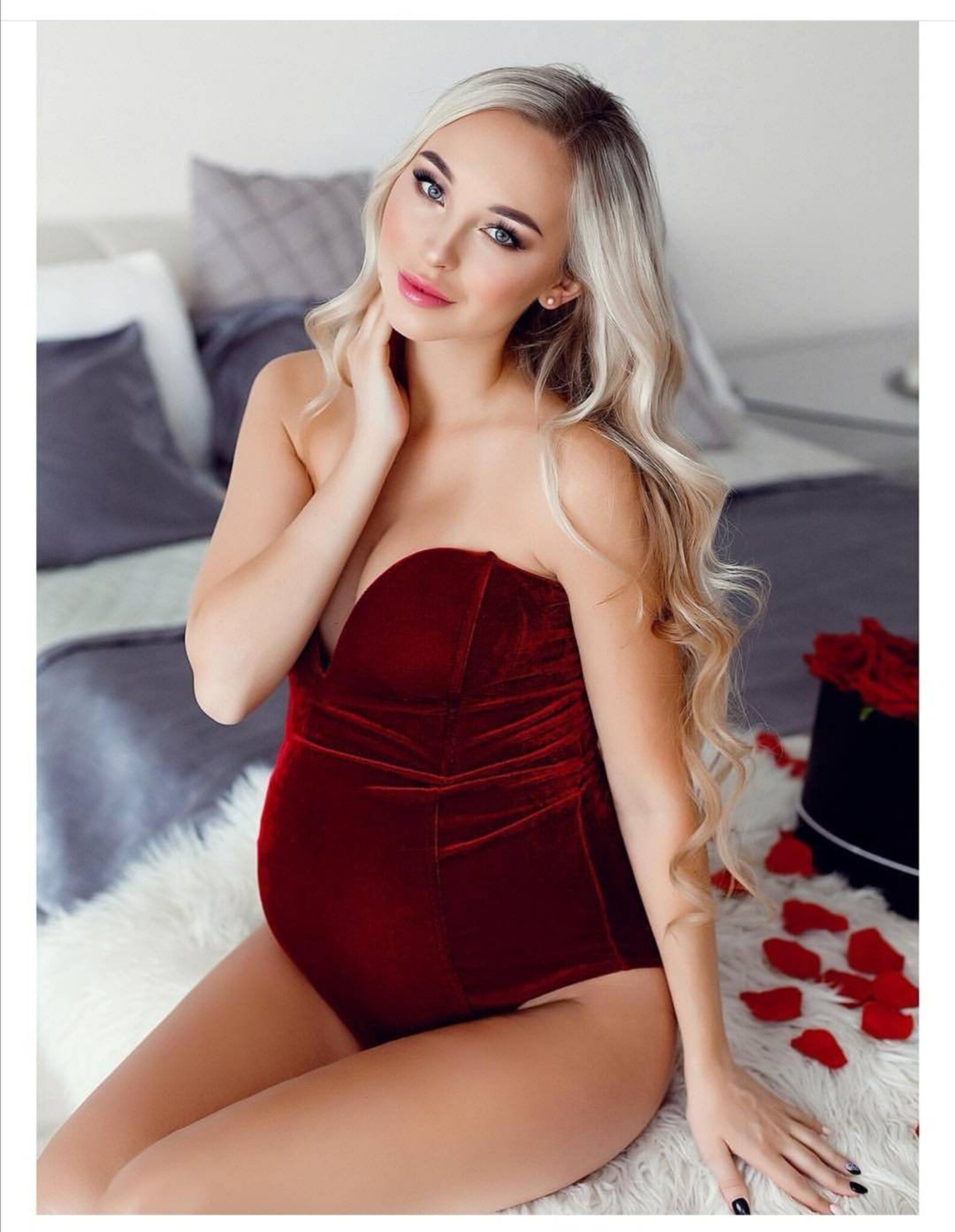 Maternity Bodysuit Photoshoot Bodysuit Red Velvet Bodysuit Etsy