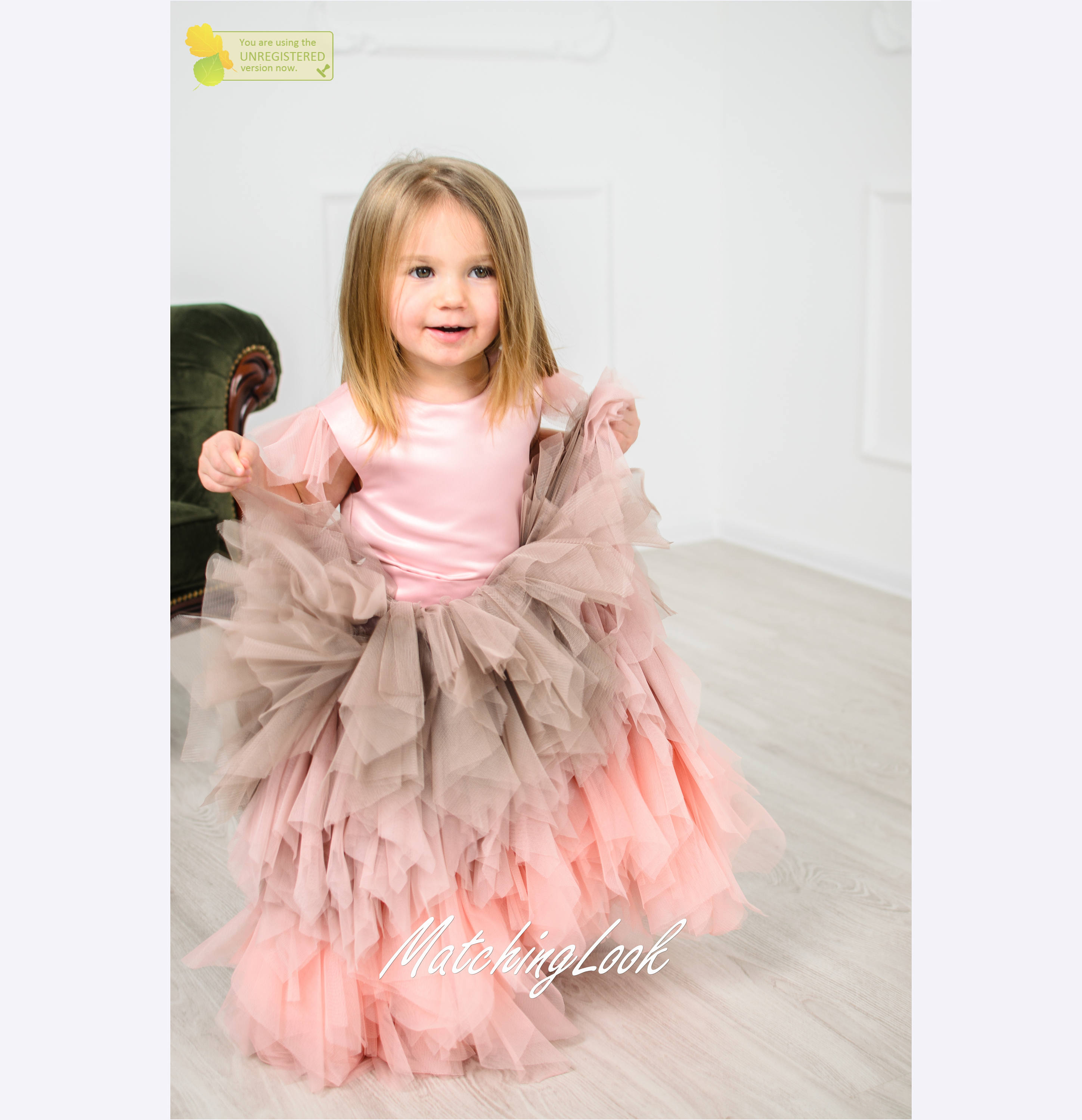 Birthday Dress 1 Year Old Flower Girl Dress Pink Tutu Dress Etsy