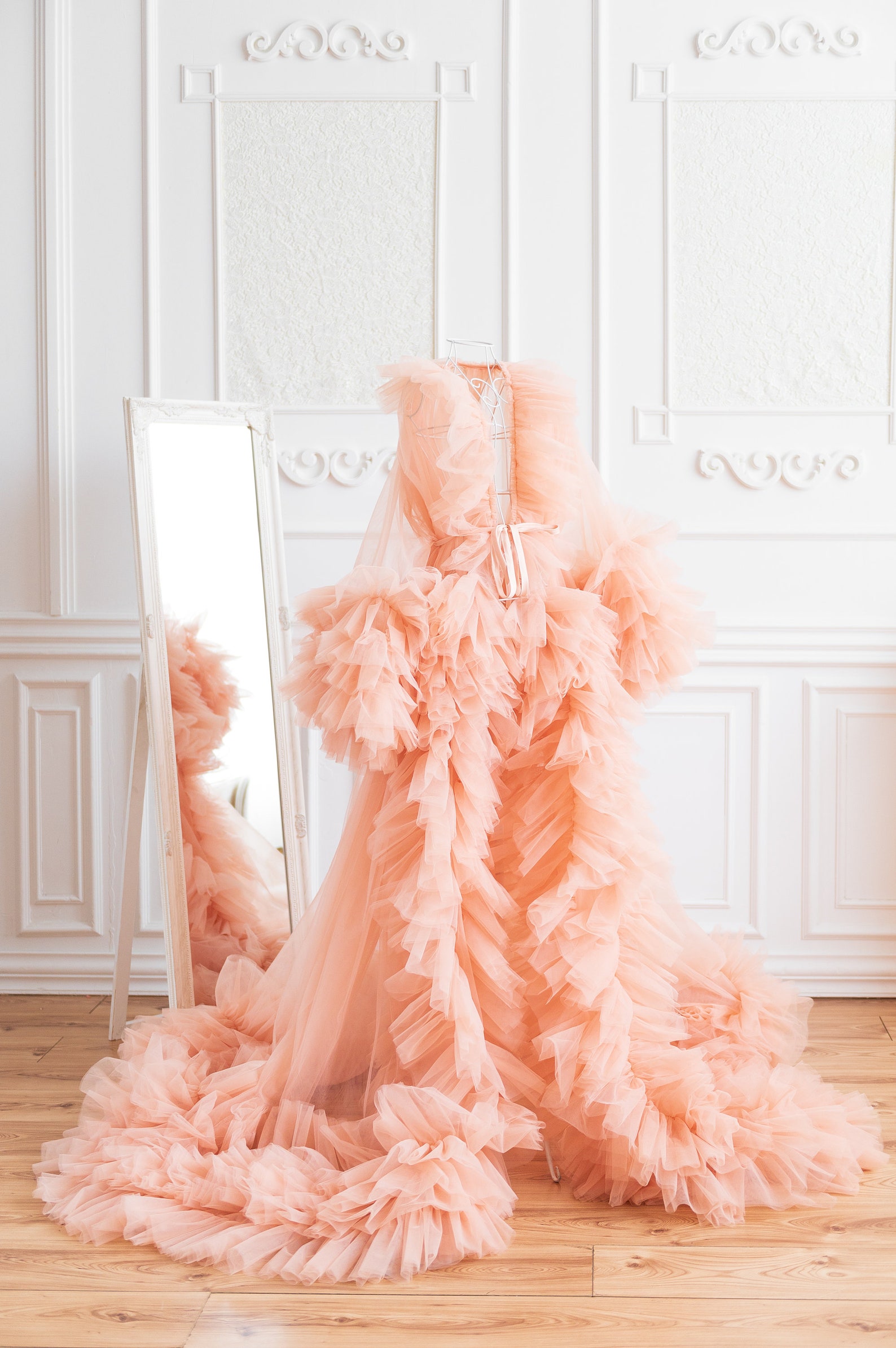 tulle robe for photoshoot