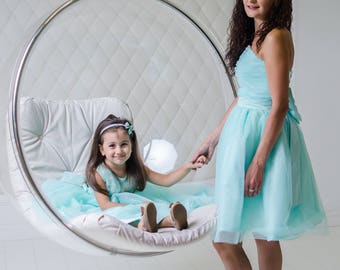 Mint Mother Daughter Matching Tutu Dresses, Mommy and Me Outfit