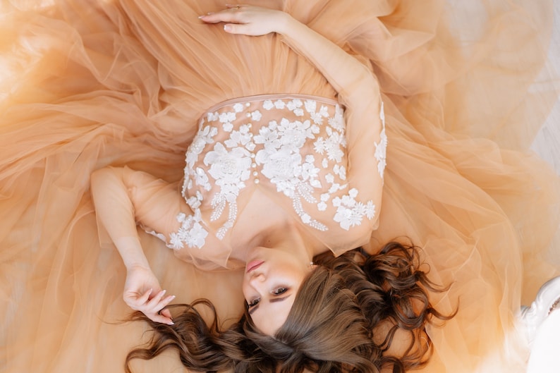 Nude Baby Shower Dress Beige Maternity Dress for Photo Shoot Etsy