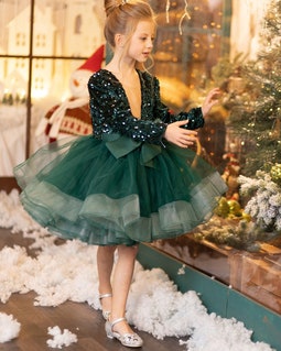 mermaid emerald green prom dress ZAPAKA Women Dark with Appliques Lace-Up Back Party Dress, Dark Green / US2 Fairy First Birthday Sleepsuit atf-kg-08.19.25 Sleeveless Back Cap & Gown Color:Royal blue