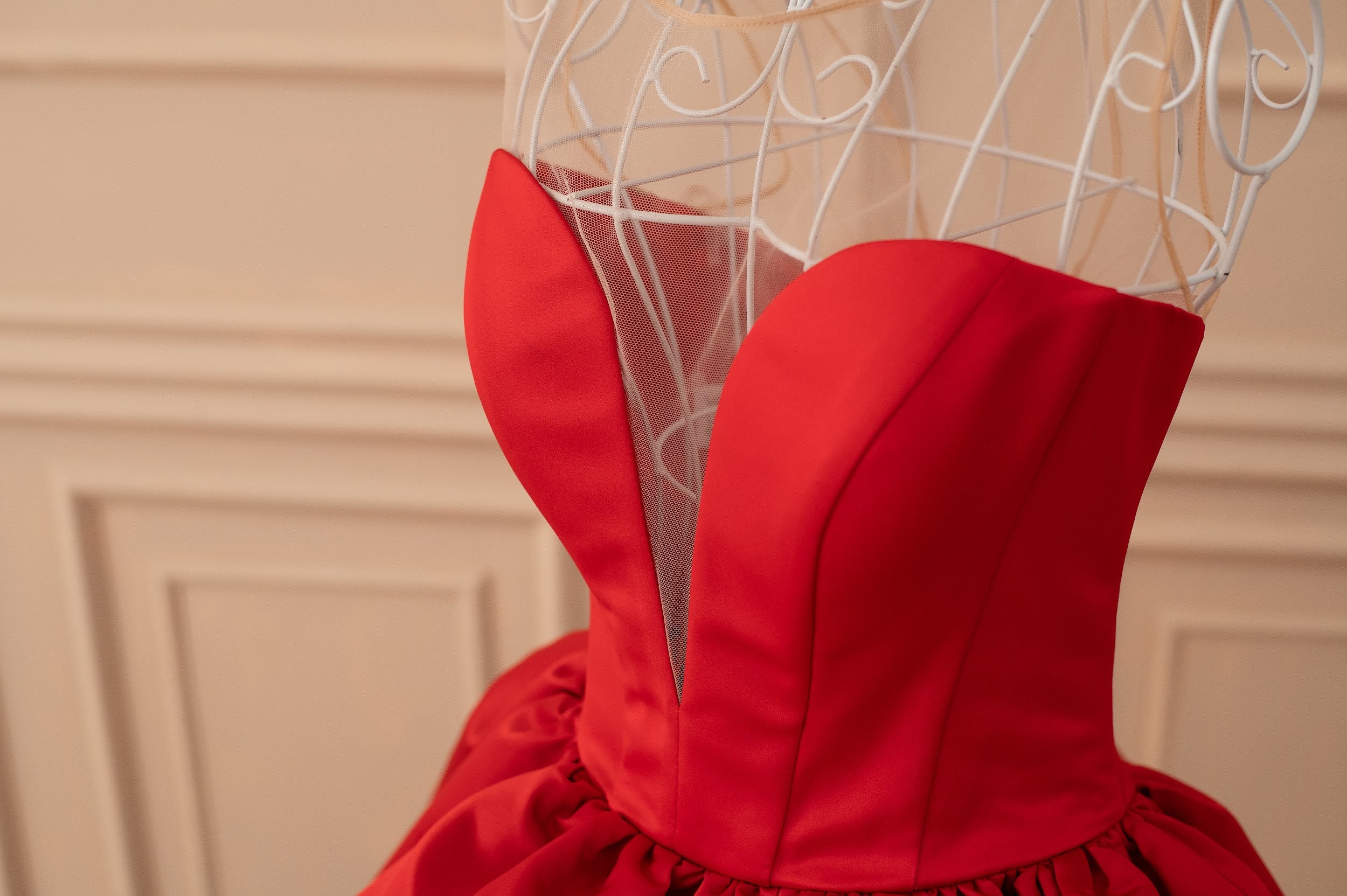 open lace back dress Amazon.com: Bonnlo Female Dress Form Pinnable Mannequin Body Torso with  Wooden Tripod Base Stand (Red, 6) : Industrial & Scientific main image 0