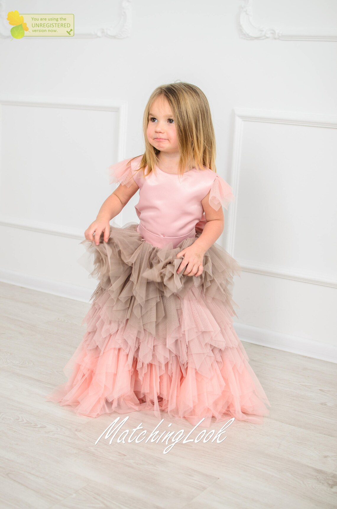 Birthday Dress 1 Year Old Flower Girl Dress Pink Tutu Dress Etsy