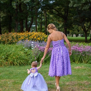 1st Birthday Girl Outfit, Flower Girl Dress, Baby Flower Girl Dress, Baby Tutu Dress, Baby Dress Lace, Girls Lace Dress, Princess Dress image 6