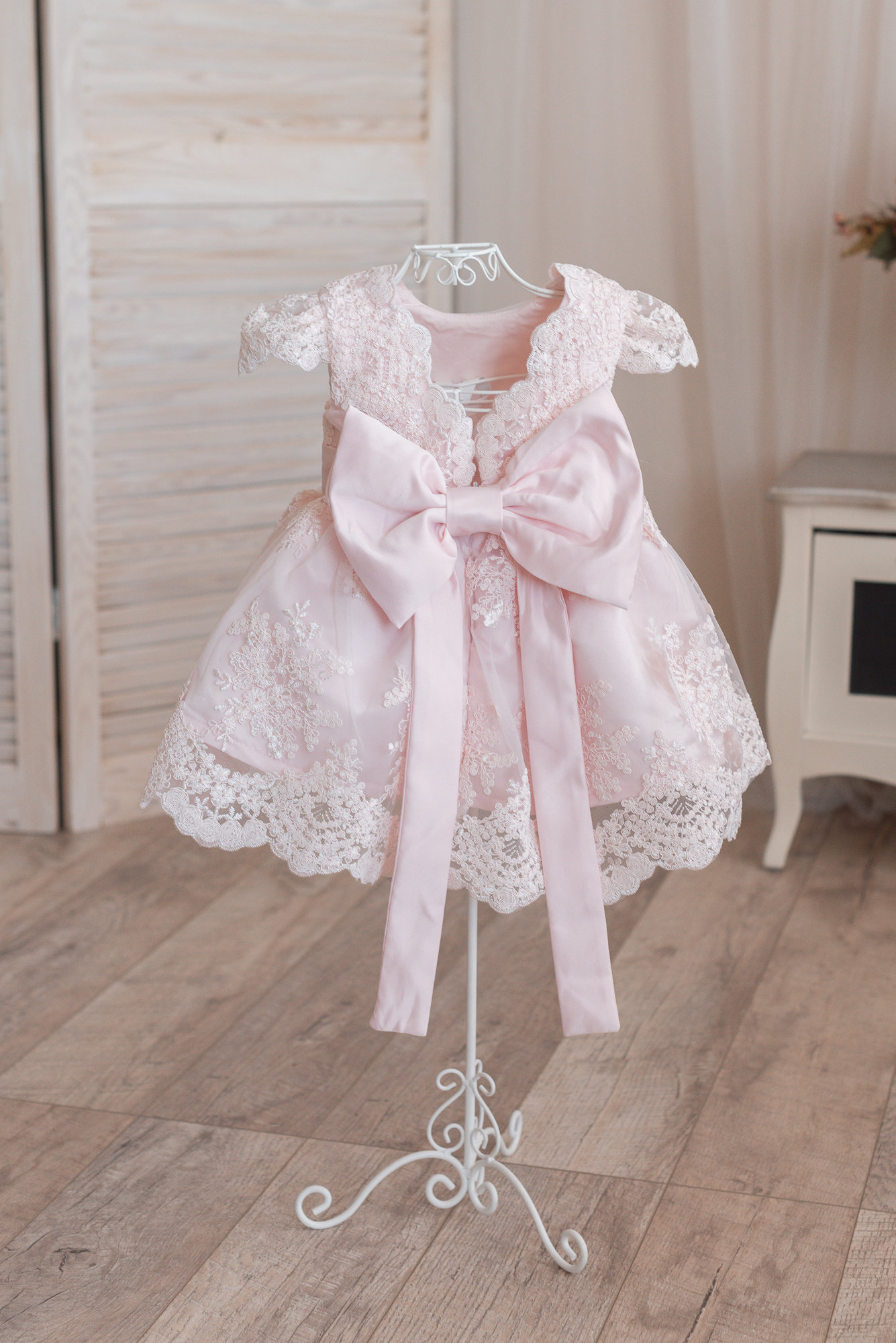 pink princess baptism dresses Baby Flower Girl Princess Dress Wedding Baptism Gown Birthday Party Ball Dresses