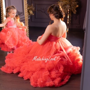 Ruffles Mother Daughter Matching Gowns MGD144 main image 0