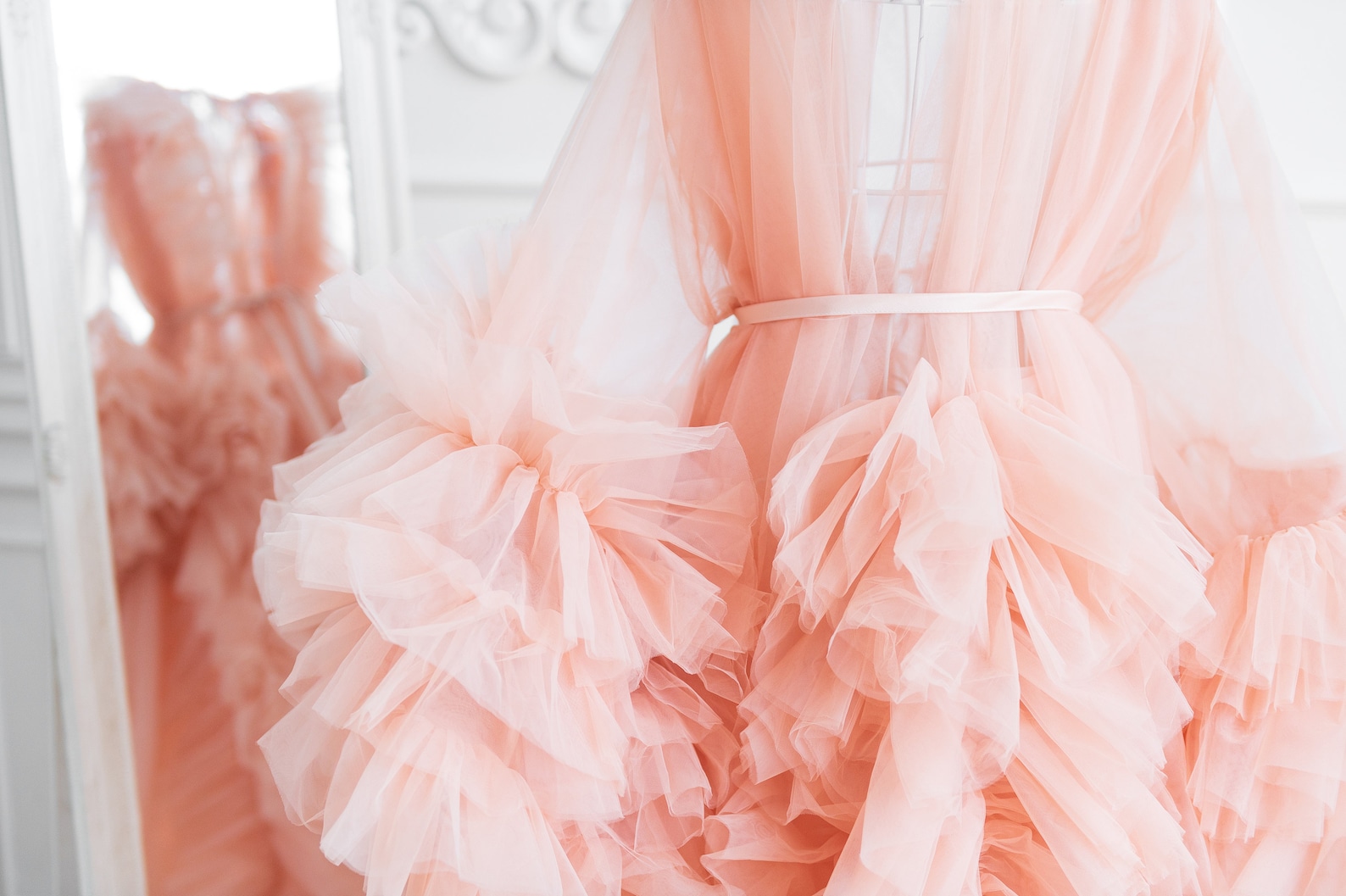 tulle robe for photoshoot