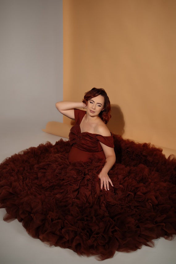 white christmas dresses Chocolate Brown Infinity Dress Multiway Bridesmaid Dress Convertible Made in USA main image 1