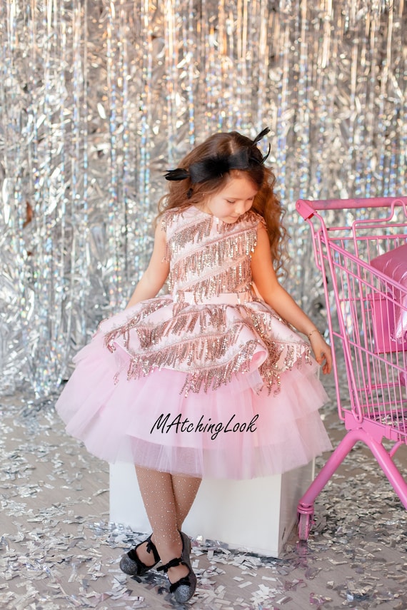 3t gold dress Kids Tallulah Sequin + Tulle Dress