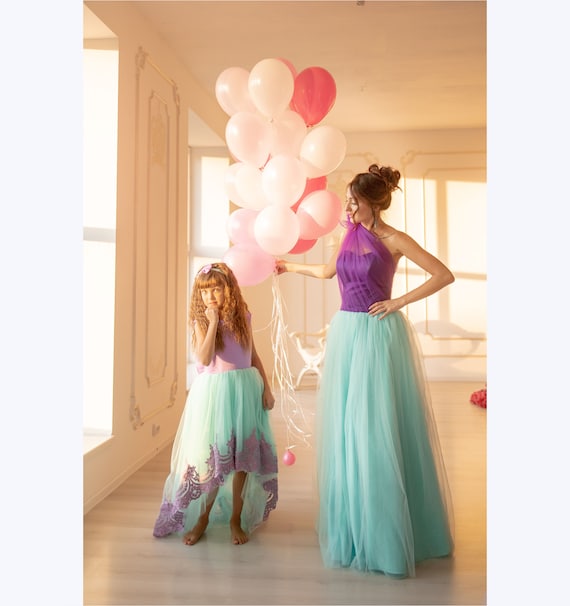 Mermaid party deals dress for girl