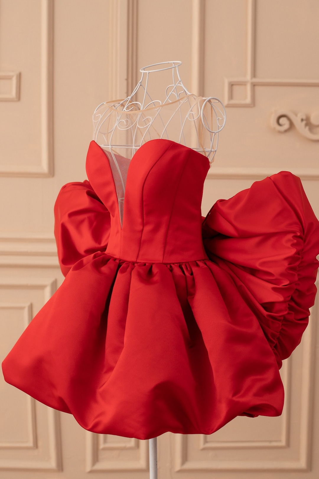 slim fit dress slacks Waverly Red Racer-Neck Sleeveless Skater Mini Dress – Club L London main image 0