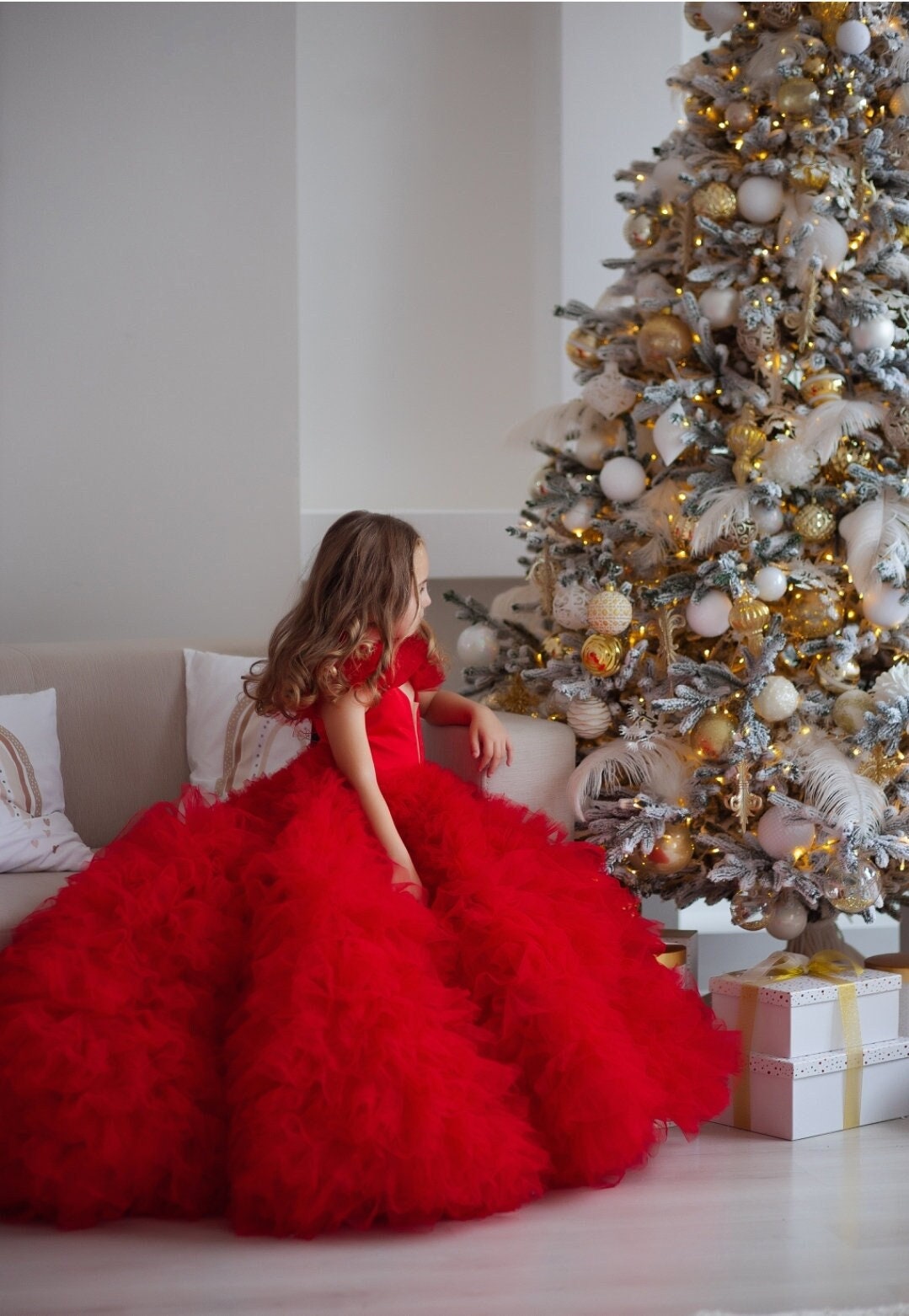 christmas princess dress Sparkling Winter Wonderland Costume for Girls, Snowflake and Crown, Blue Gown for Kids, Holiday Costume, Princess Party Dress Crafted with attention to detail A magical Christmas dress for