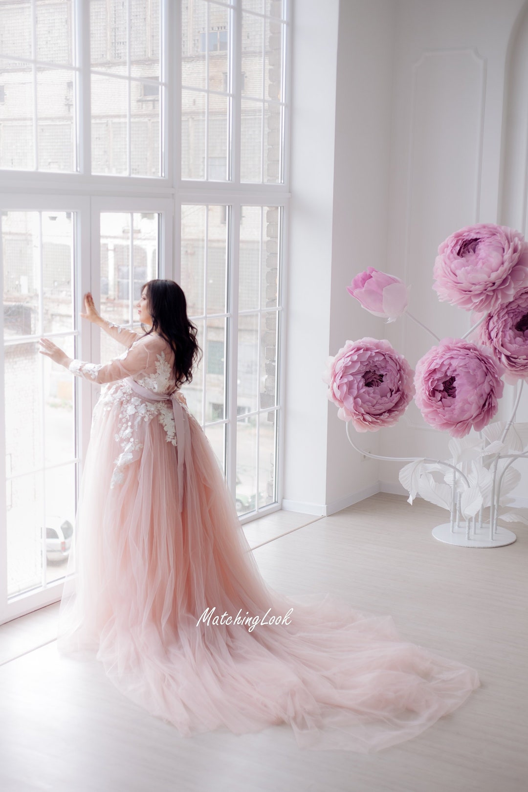 short champagne wedding dresses V Neck Lace Prom Dress Champagne Bridesmaid Dress Formal Dress Off Shoulder Bright_Bold Sleeve Length:34-35 Tonal beading trims the