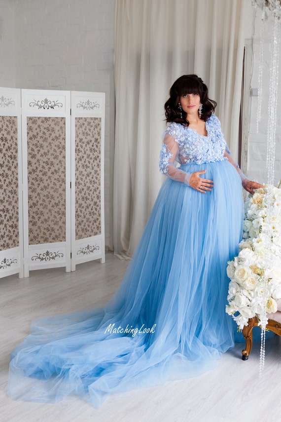 Elegant Cotton Maternity Photography Dress – Maternity Miracles