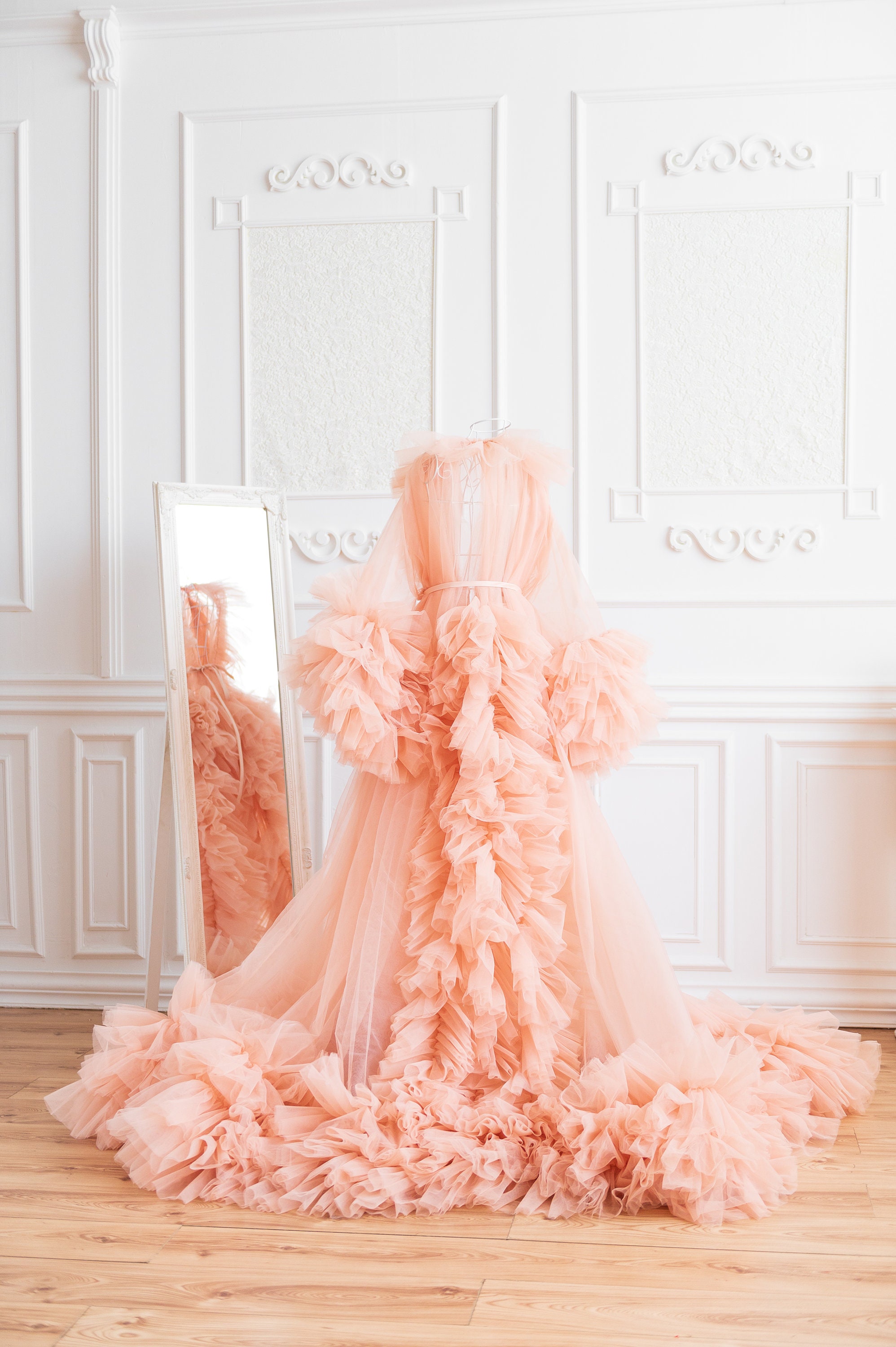 tulle robe for photoshoot