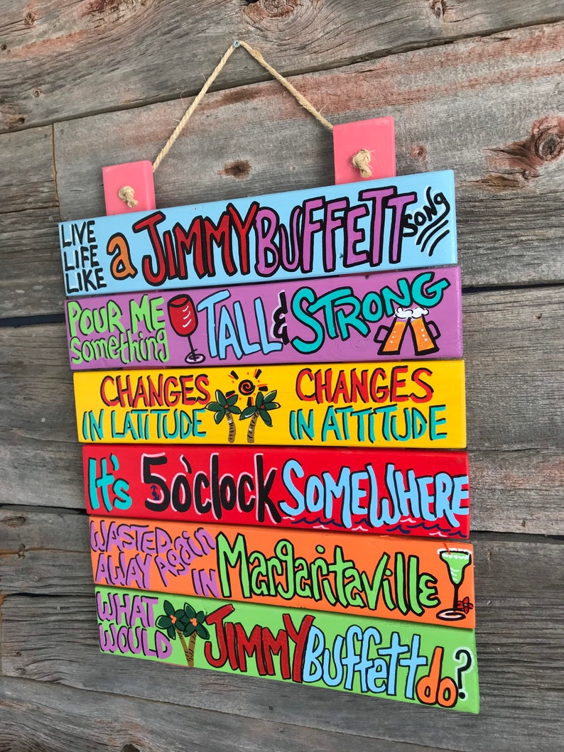 Live Life Like a Jimmy Buffett Song Sign / Outdoor Bar Sign / Etsy