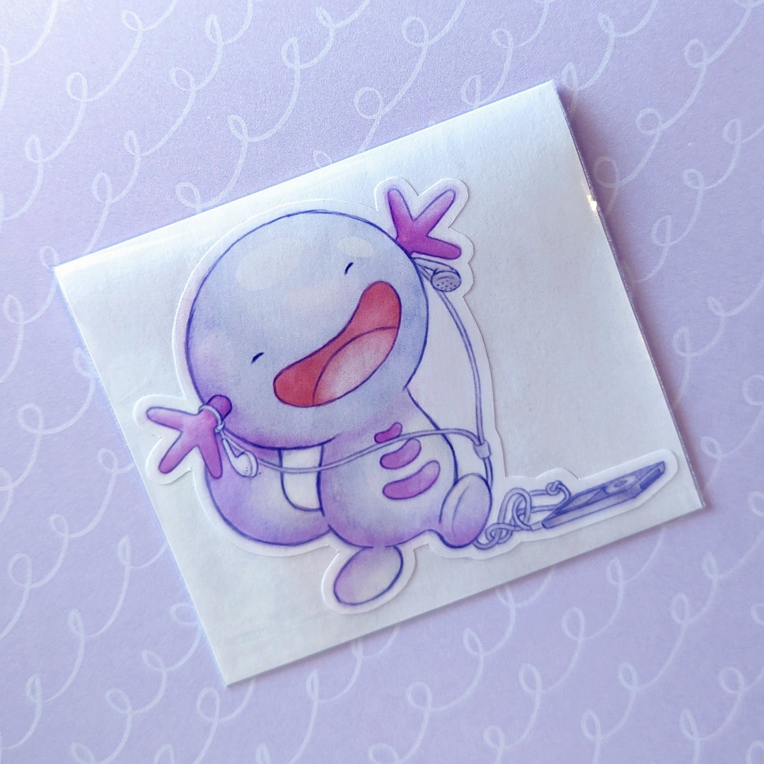 Wooper Vinyl Sticker - Etsy
