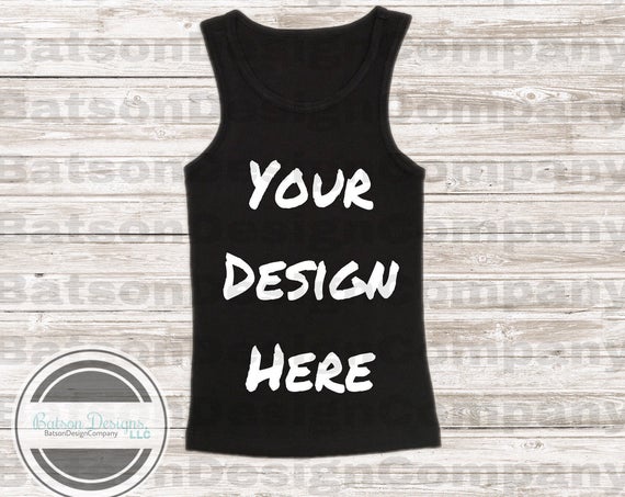 Black Tank Top Mockup Instant Download Black Sleeveless