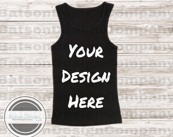 Free Black Tank Top Mockup Instant Download Black Sleeveless (PSD ...