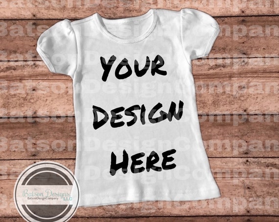 Mockup Short Puffed Sleeve White Shirt Instant Download Mockup Short Puffed Sleeve White Shirt Instant Download