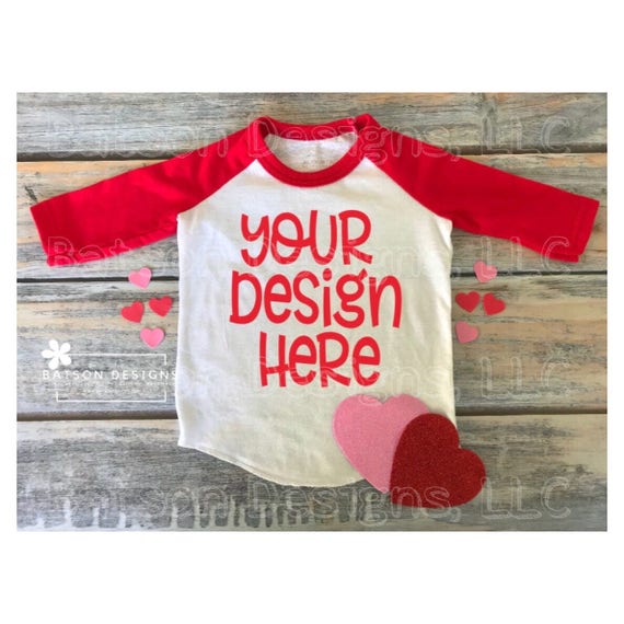 Valentines Red Sleeve Baseball Shirt Instant Download Mockup Valentines Valentines Red Sleeve Baseball Shirt Instant Download Mockup Valentines
