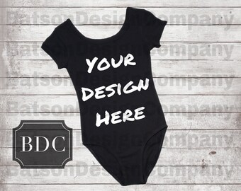 Short Sleeve Leotard Mockup Instant Download Mock Up Tumble Dance Black Gymnastics Instant Download Jpeg File Commercial Use Free Psd Mockups Templates