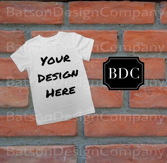 Short Sleeve White T-Shirt Mockup Instant Download Clothing