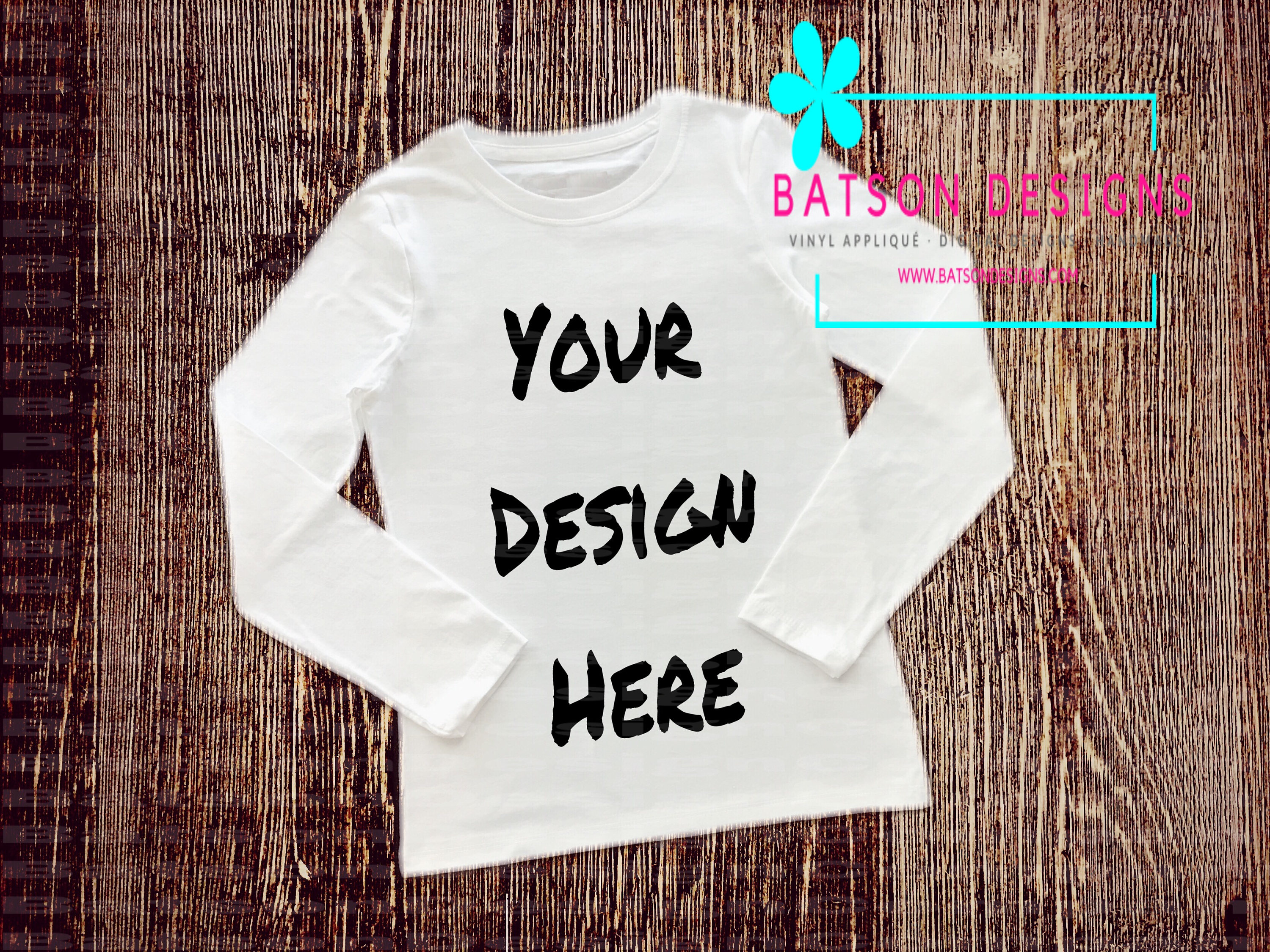 Long Sleeve White Shirt Mockup Instant Download Folded Etsy