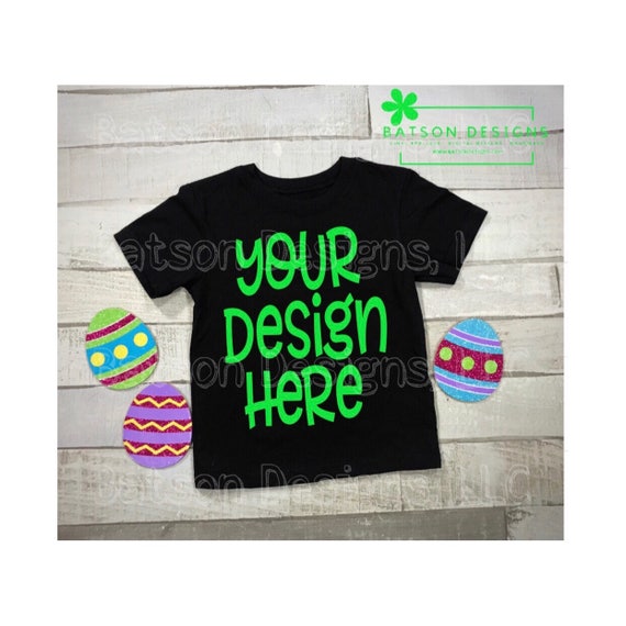 Easter Spring Black Shirt Instant Download Mock Up Easter Etsy