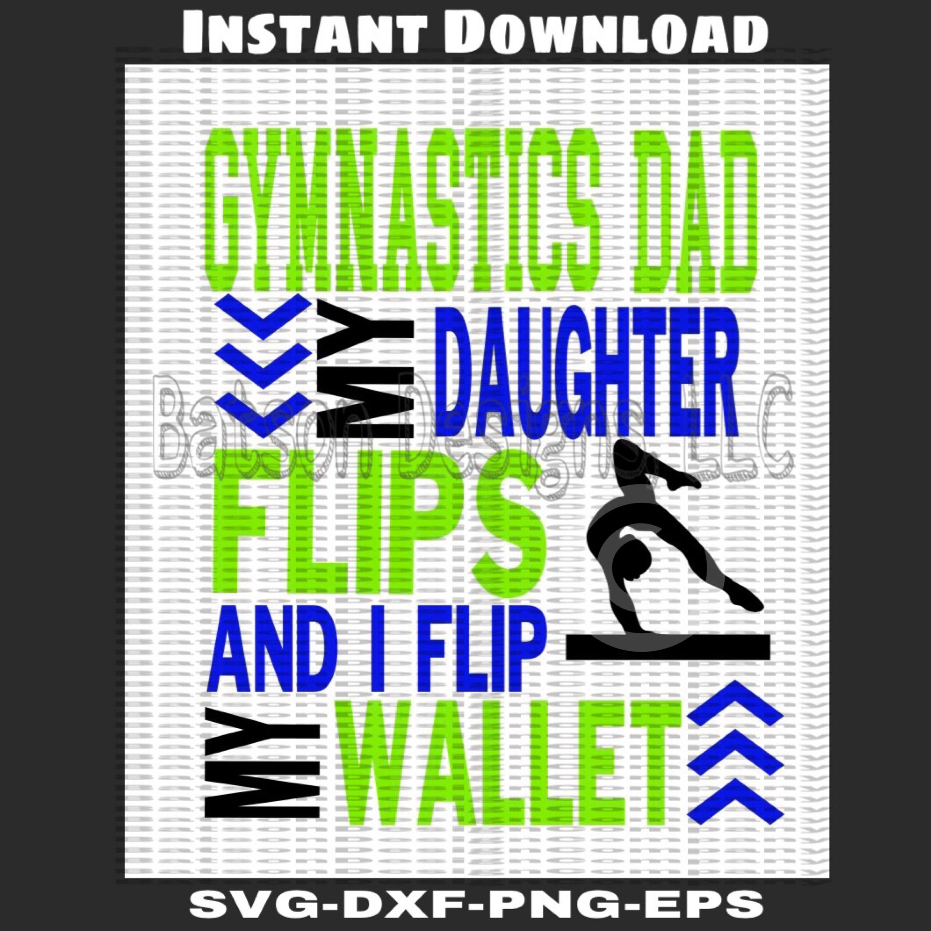 Download Gymnastics Dad Instant Download for Cutting Machines I Flip | Etsy