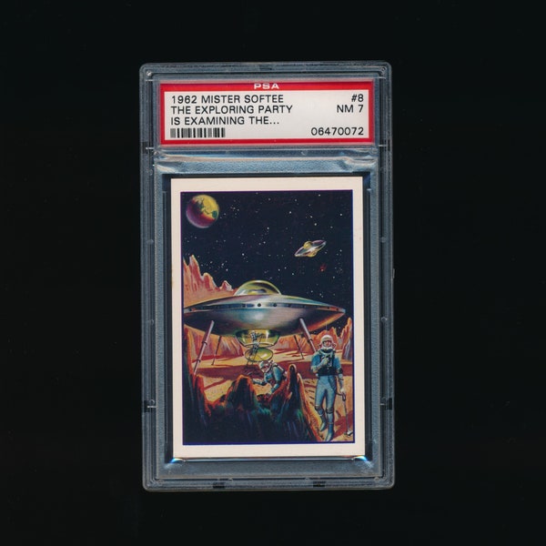 Vintage 1962 Mister Softee Adventures of Captain Chapel Trading Card - Card #8 - PSA 7 Graded Near Mint