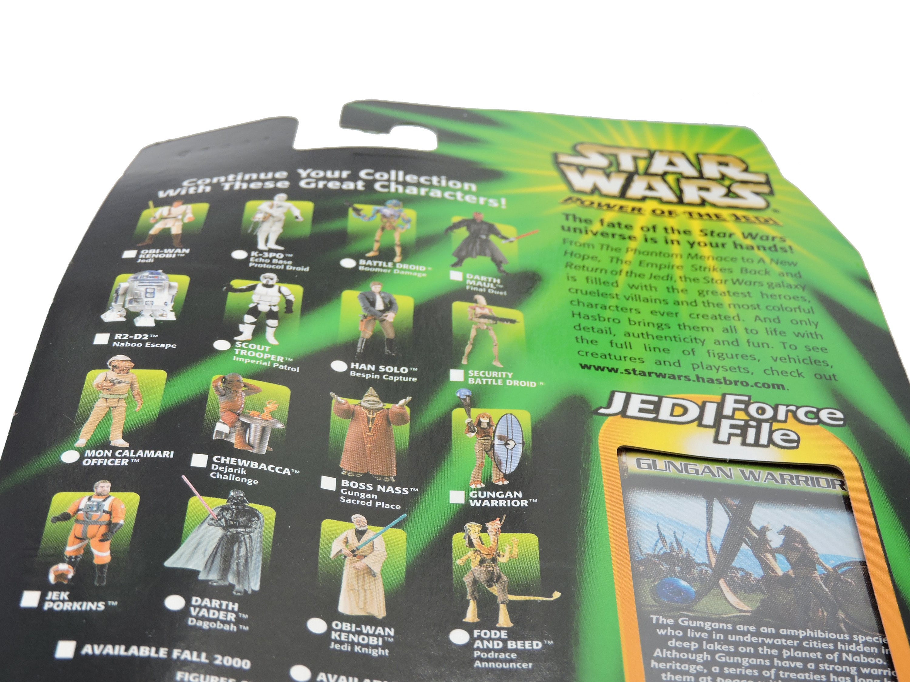 2000 Star Wars Power of the Jedi Gungan Warrior Action Figure - New on ...