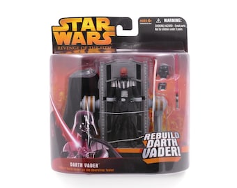 Darth Vader Rebuild Darth Vader 2005 Star Wars Revenge of the Sith Deluxe Action Figure - Sealed Figure