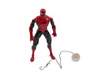 Spider-Man Night Shadow Vintage 1995 ToyBiz Action Figure - Spider-Man The Animated Series - with Web Swinging Gear
