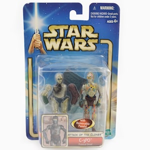 2002 C-3PO Protocol Droid Star Wars Saga Series Action Figure - New On Card - Attack Of The Clones